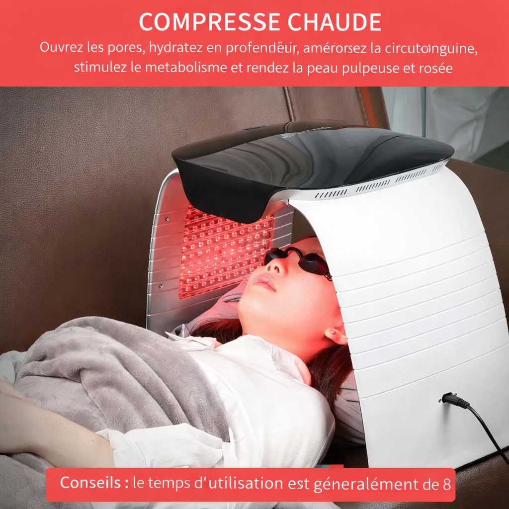 Appareil de Luminothérapie LED PDT à 7 Couleurs avec Spray Froid